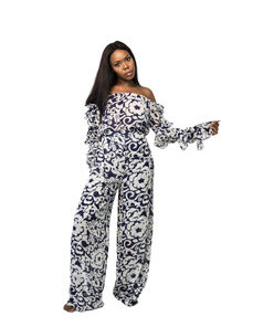 Frill Sleeve Pants Set CP Woman It's Made To Order African Fashion
