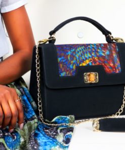 Amanda Bag Oyani Signature Leather Bag It's Made To Order African Fashion Batik