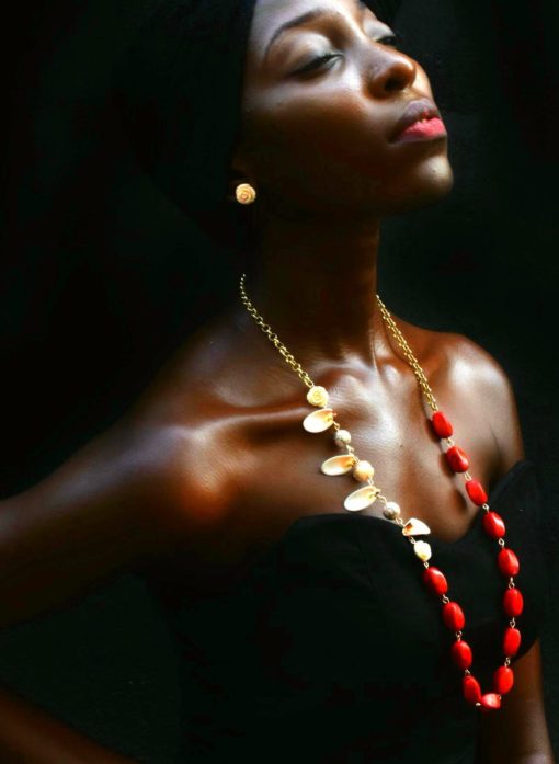 CORAL NECKLACE SEARAL LONG NECKPIECE CHIKABONICORAL NECKLACE CHIKABONITA IT'S MADE TO ORDER FASHION AFRICA