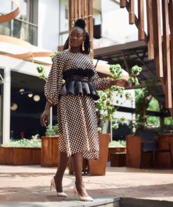 Ese Dress Suwa Cincher Belt MOD Accra Ghana It's Made To Order African Fashion Styles Print Ankara
