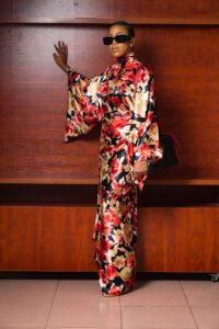 Titi Belo Maxi Kimono Inspired Dress Ir's Made To Order Made In Africa Made In Nigeria African Fashion