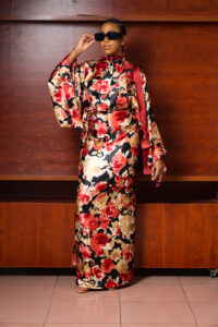 Titi Belo Maxi Kimono Inspired Dress Ir's Made To Order Made In Africa Made In Nigeria African Fashion
