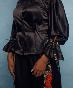 NUTI SIlk Blouse by MOD Ghana for It's Made To Order