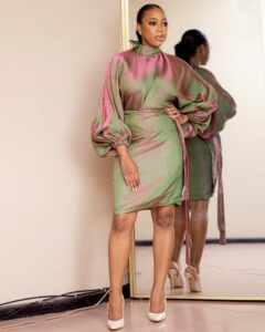 Kimono Mini Wrap dress by Titi Belo for It's Made To Order Custom made African Fashion Styles from African designers and brands
