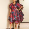 Ankara Boxy Blouse and Uneven Hem Skirt by Titi Belo for It's Made To Order Custom made African fashion