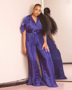 Box Blouse with Pleated Pants by Titi Belo For It's Made To Order Custom African